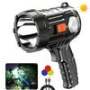 Long-Lasting Battery LED Searchlight 3000 Lumens Handheld  Flashlight  Outdoor Camping