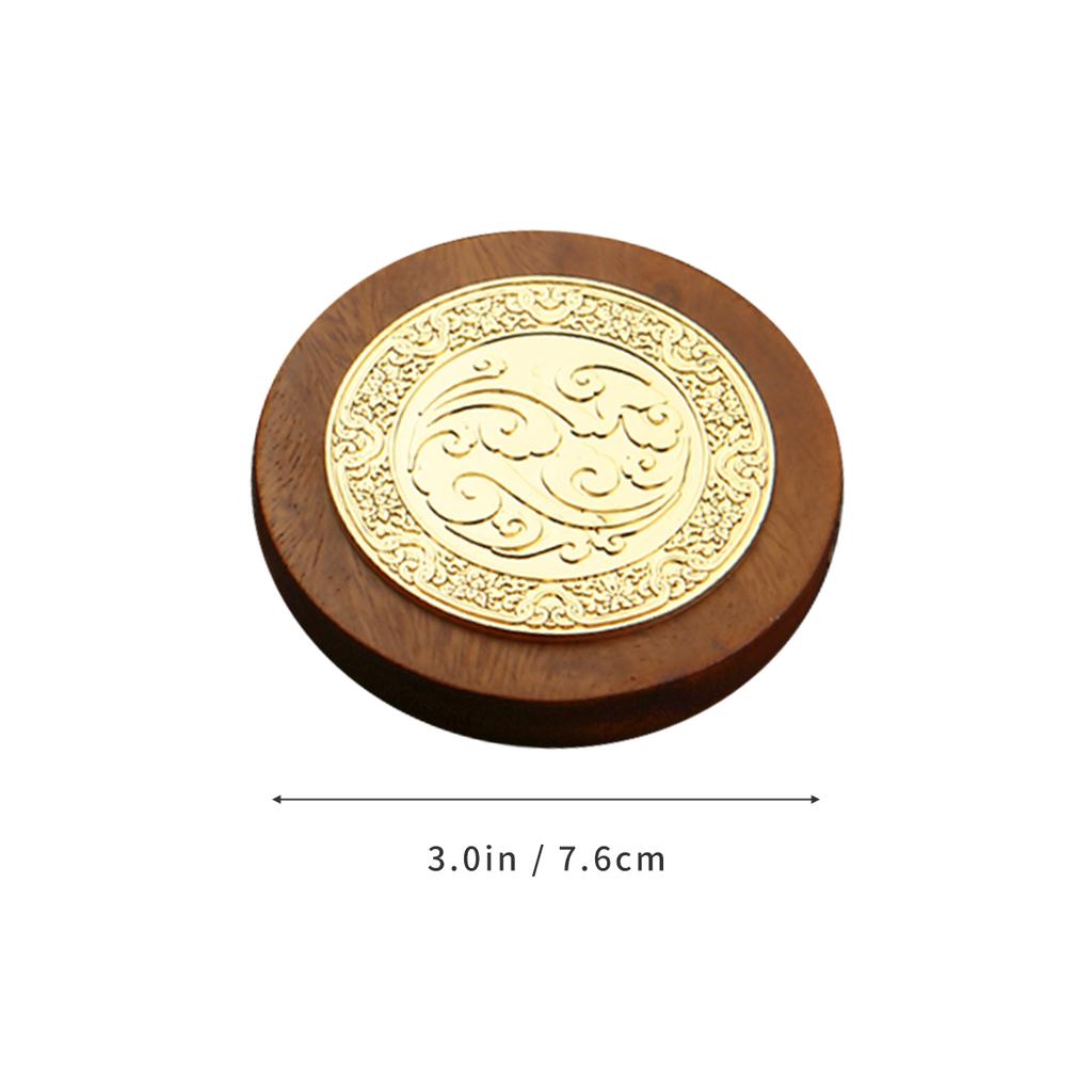 Подставка под чашку из металла в китайском стиле, деревянная теплоизоляционная подставка под чашку, подставка под чашку для чая, кофе, молока, кухонные принадлежности