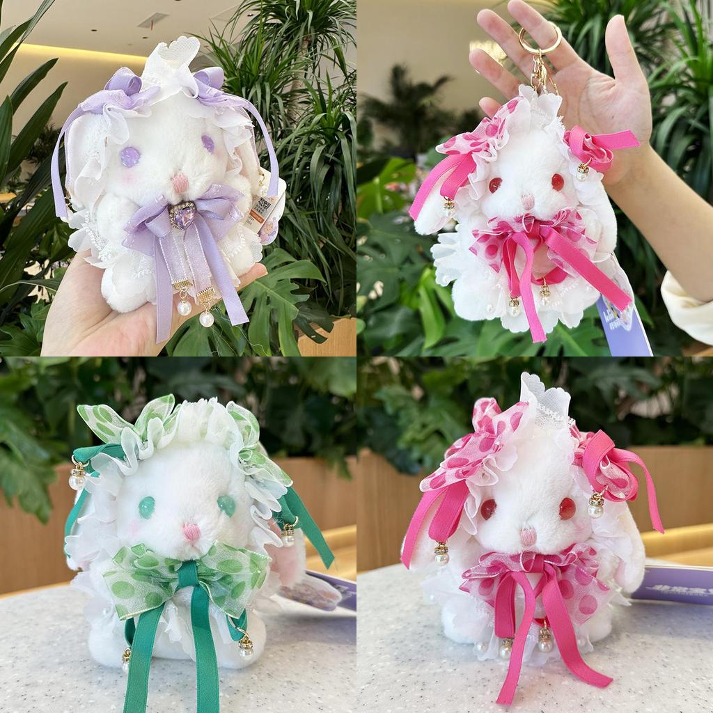 Милый кулон-кролик Лолита, плюшевая игрушка, мягкая кукла из короткого плюша, подарок для девочки, декор, 14 см
