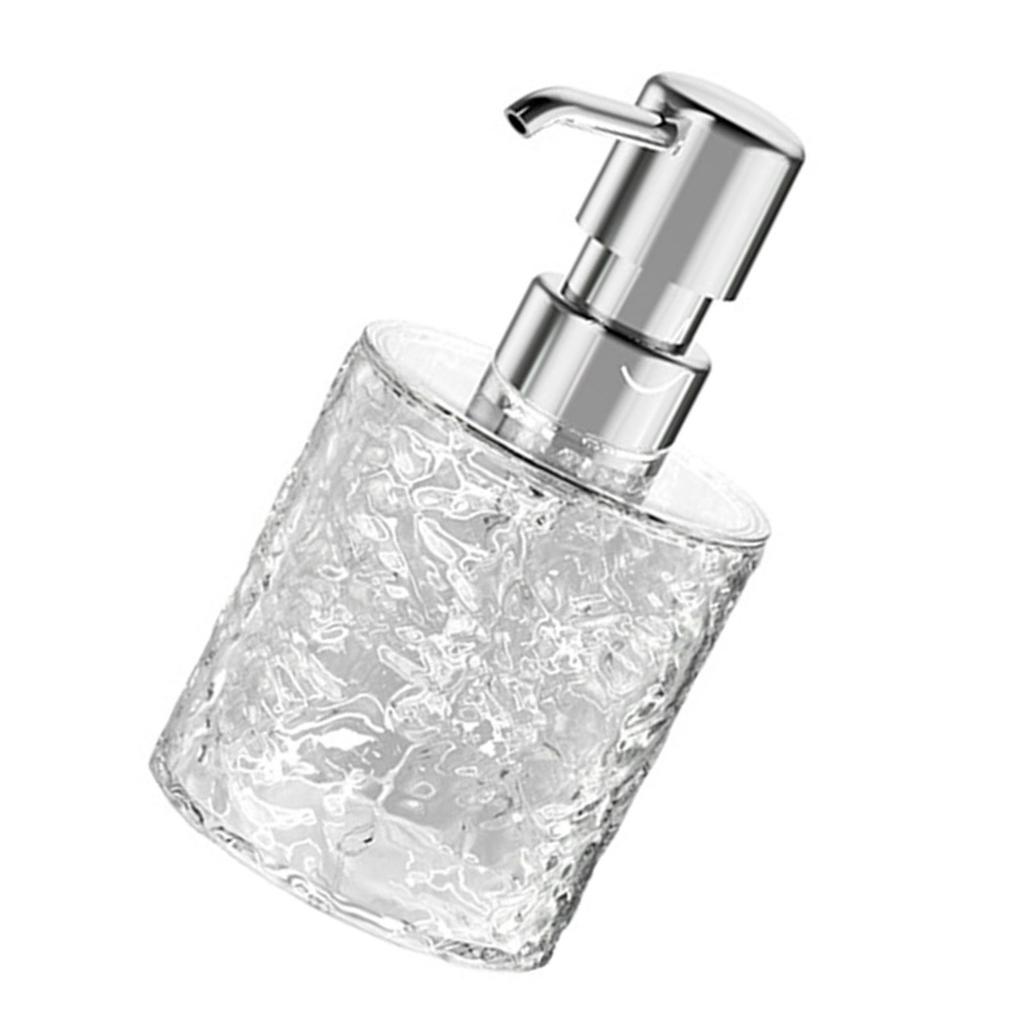 Прозрачный кристальный дозатор для мыла, многоразовые дозаторы для жидкого мыла для рук, мыла для посуды для столешницы в ванной комнате, кухонной раковины