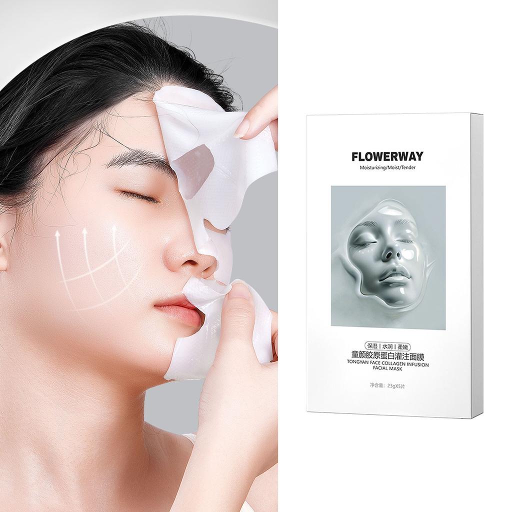 Коллагеновая маска для лица для увлажнения, увлажнения, укрепления и увлажнения Маска для лица для ежедневного увлажнения 20 мл