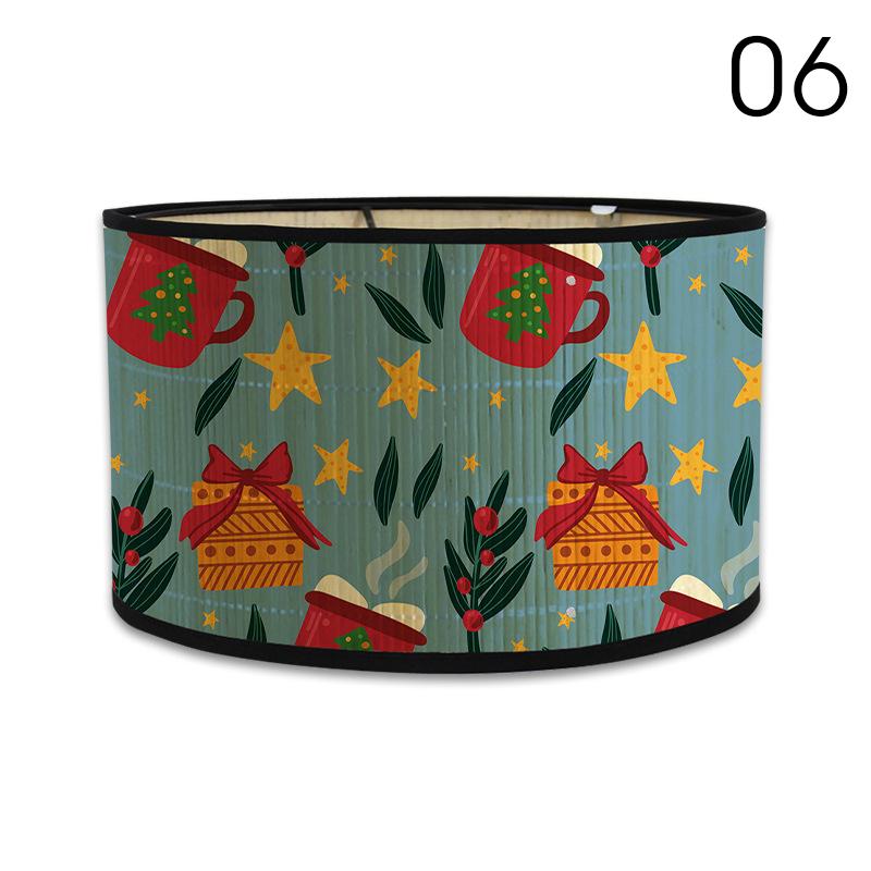 Ретро-стиль бамбуковый абажур настенный светильник рождественская праздничная атмосфера декоративный абажур гостиная люстра E27 настольная лампа чехол