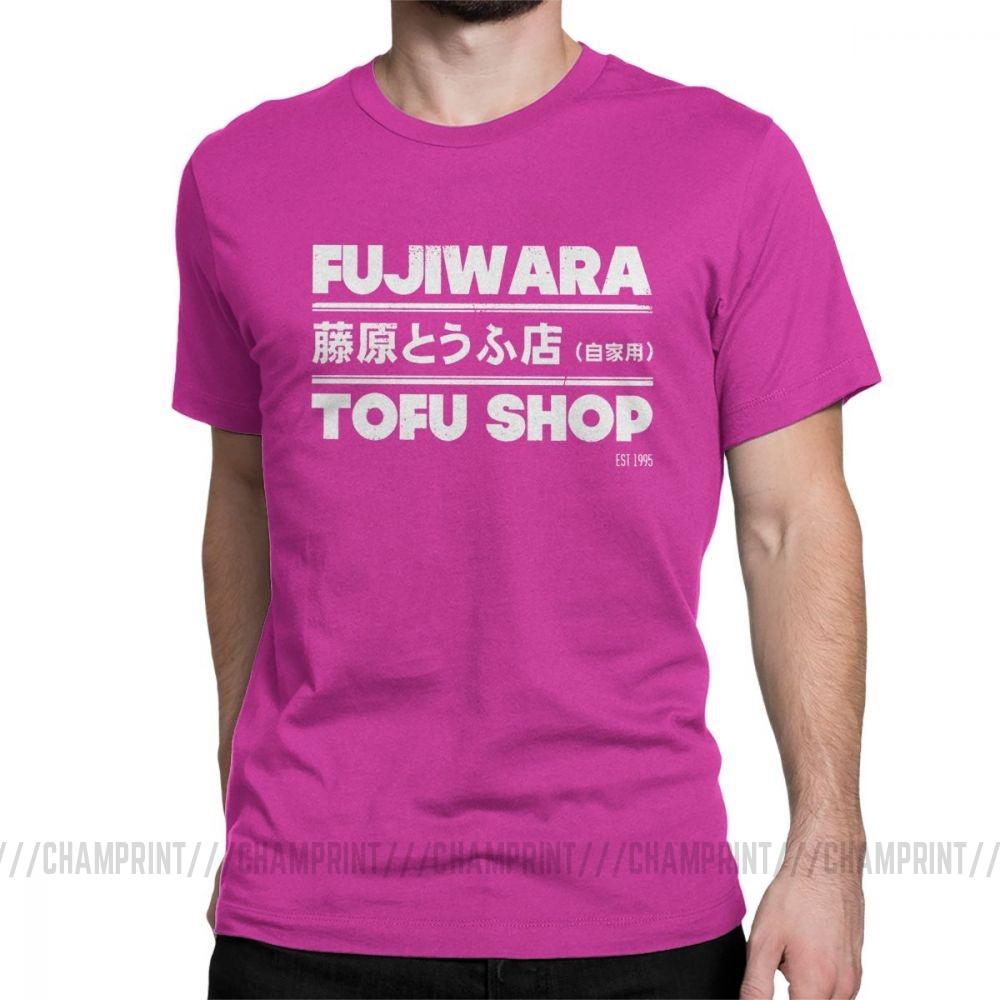 Футболки с аниме Initial D, модные футболки Fujiwara Takumi Fujiwara Tofu Shop, мужская хлопковая винтажная футболка