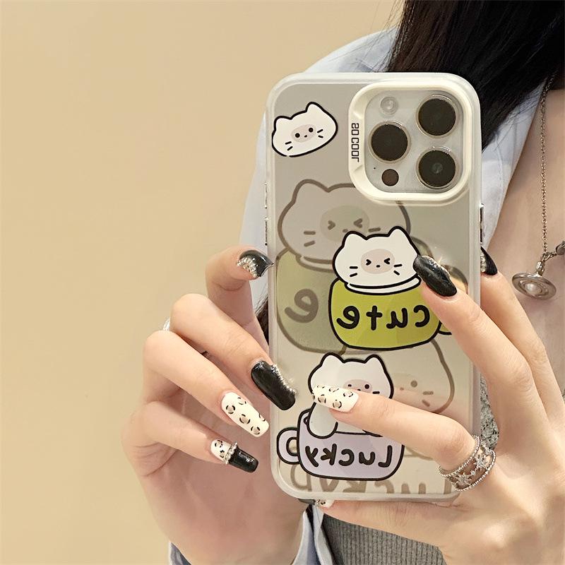 Чехол Zhitai 13Pro Cartoon Frosted Laser для Apple 16, iPhone 14 и Huawei P70.