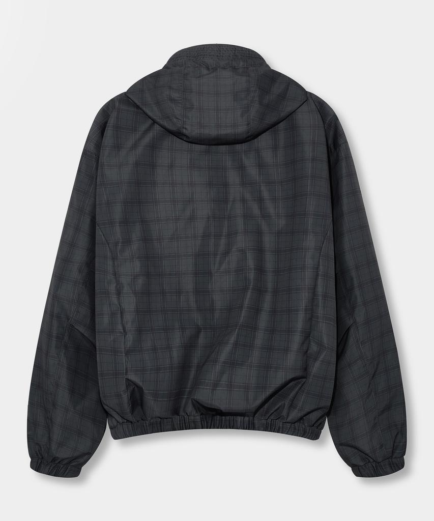Двусторонний ветрозащитный плащ с капюшоном Dimitri Black Essential Check_3 цвета