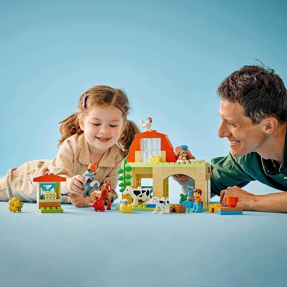 Набор LEGO DUPLO Город Ферма для детей от 1,5 до 4 лет с кубиками и животными