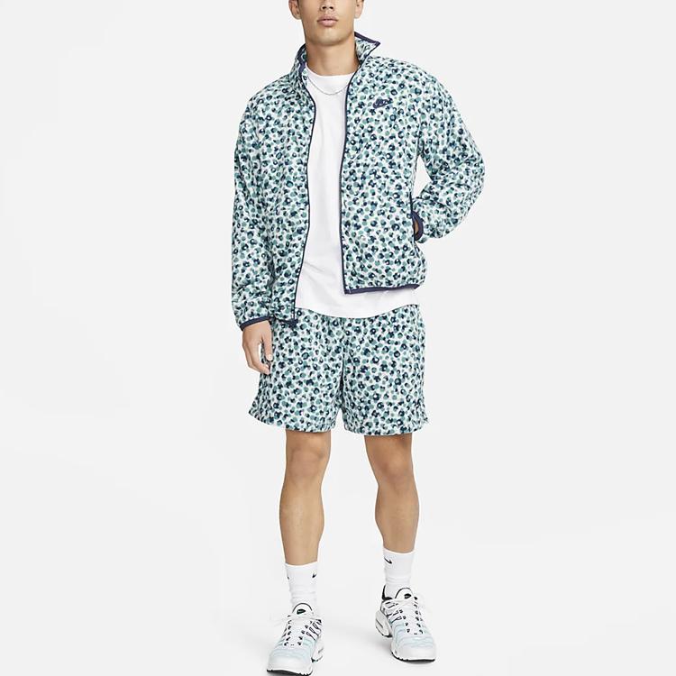 Nike Куртка с логотипом и узором в горошек Color Block, мужская куртка темно-синего цвета DX0532-379