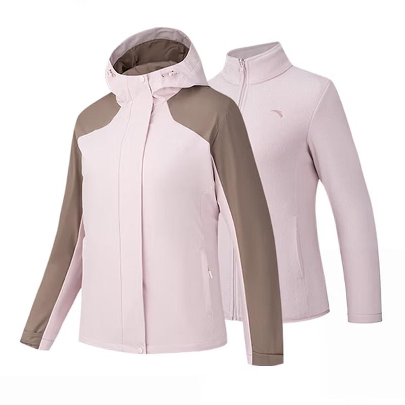 ANTA Women's 3-in-1 Waterproof Hooded Jacket