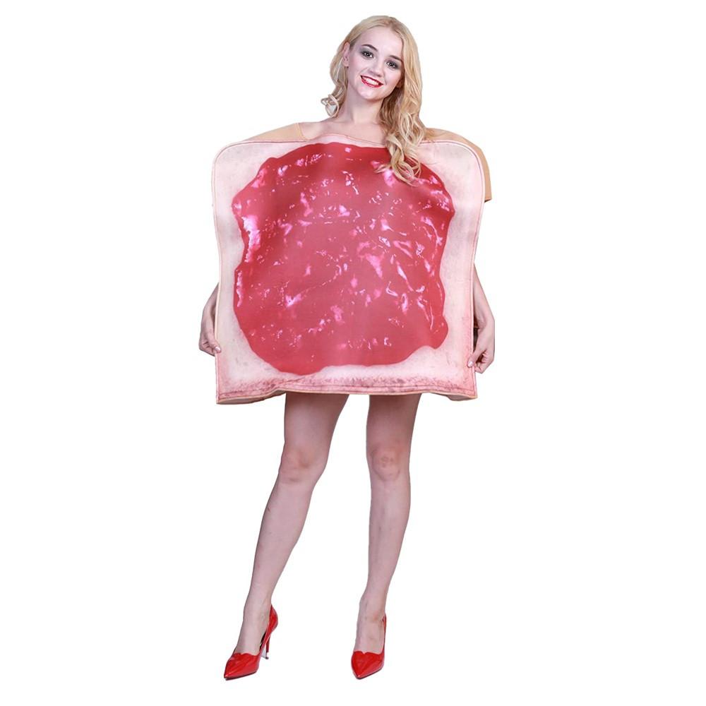 Взрослый унисекс забавный костюм с арахисовым маслом и желе для пар на Хэллоуин, карнавальный костюм для вечеринки, нарядное платье