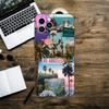 Чехол для телефона Travel Los Angeles California для iPhone 16,15,14,13,12,11,XS,XR,X,8,7,Pro,Max,Plus,mini Силиконовый Черный