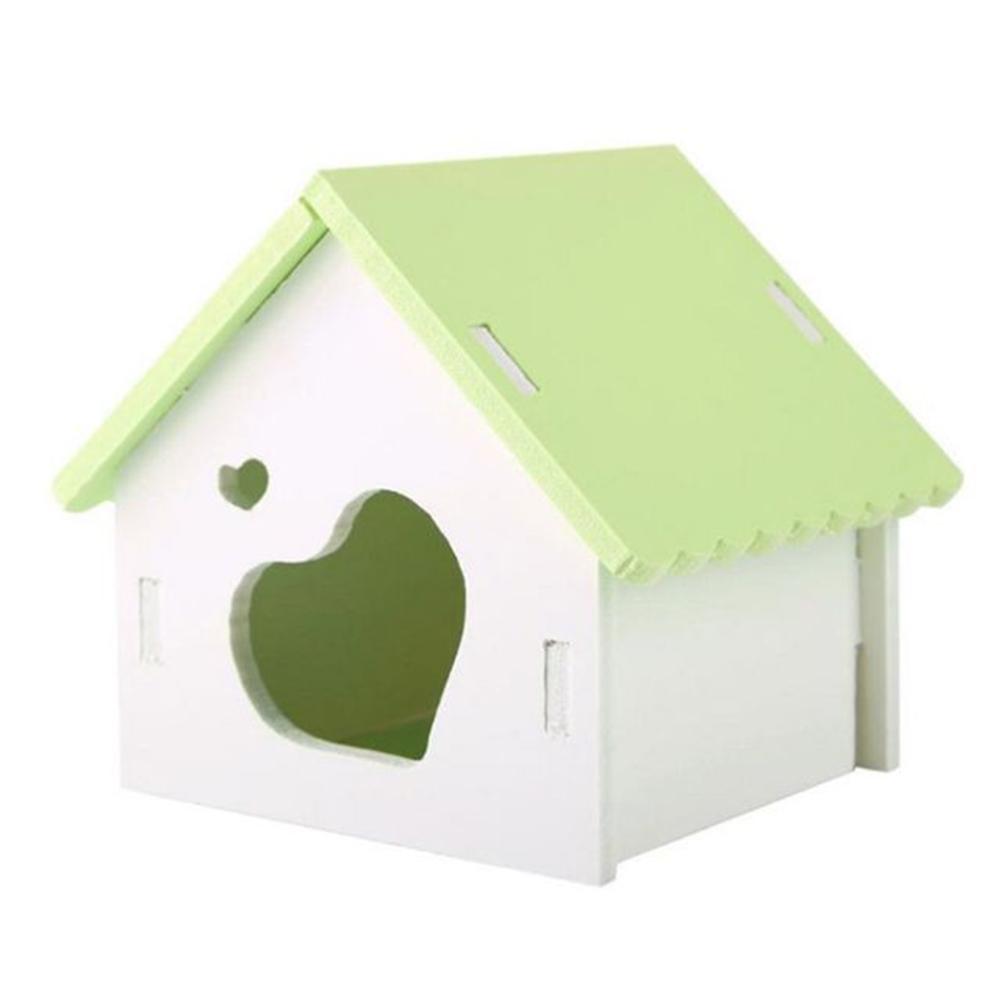 Trendy Hamster Wooden Nest Sleeping House Home Luxury Cage Pet Diy Hideout Hut Toy Sports Climbing Frame Small Animal Supplies