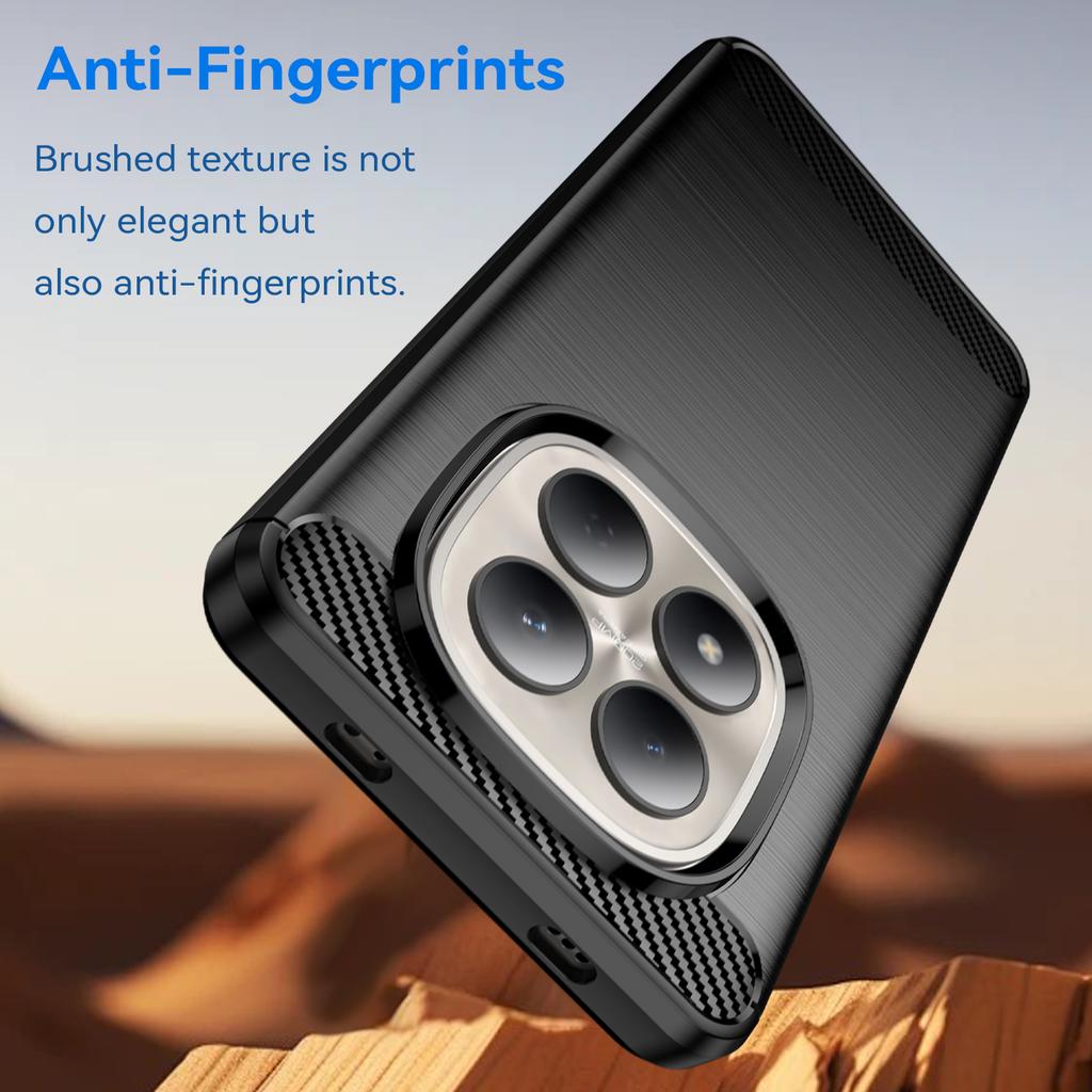 Для Xiaomi Redmi Note 15 Pro 4G (Глобальный) Чехол Защитный Чехол для Телефона Текстура Углеродного Волокна Матовый