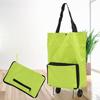 Folding Shopping Cart Trolley Bag with Wheels Large Capacity Foldable Design Waterproof Shopping Bag Portable Hand-Pulling Grocery Bag