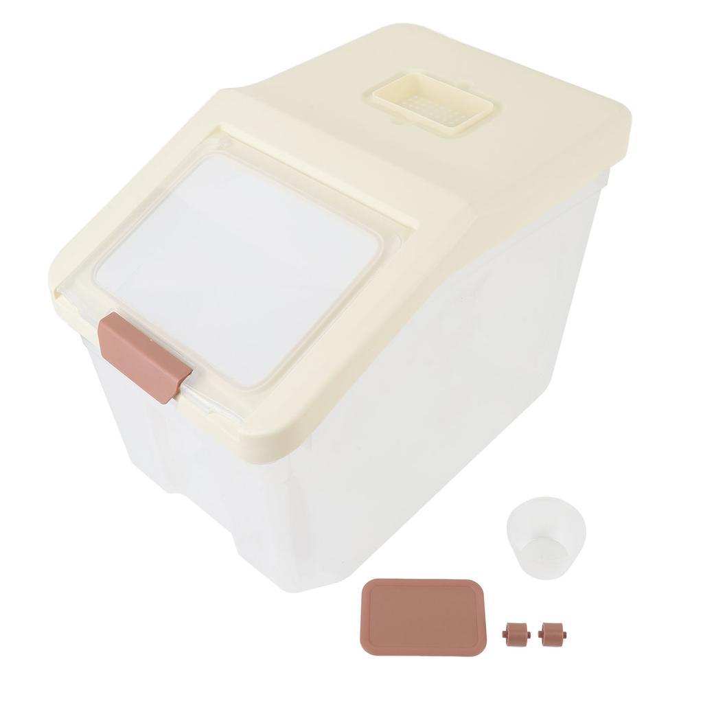 Контейнер для хранения риса Герметичный контейнер для хранения муки Контейнер для хранения хлопьев Сухой пищи для кухни Домашний Влагостойкий