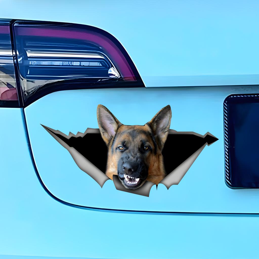Злая немецкая овчарка наклейки на бампер автомобиля окна для автомобиля грузовик фургон модные наклейки виниловый материал наклейки