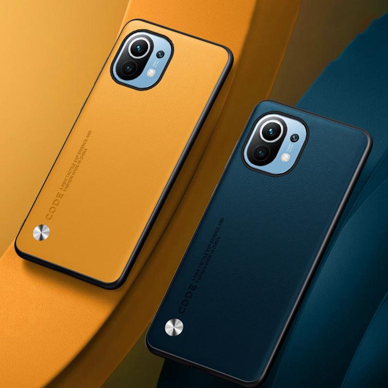 Роскошный чехол из искусственной кожи для Xiaomi Mi 11 Mi11, задняя крышка, матовый силиконовый противоударный чехол для телефона с полной защитой для Xiaomi 11 5G