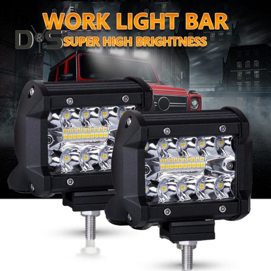 Car Spotlight Flood Beam LED Work Light IP67 Waterproof Super Bright Low Power Consumption Auto Headlight Accessories