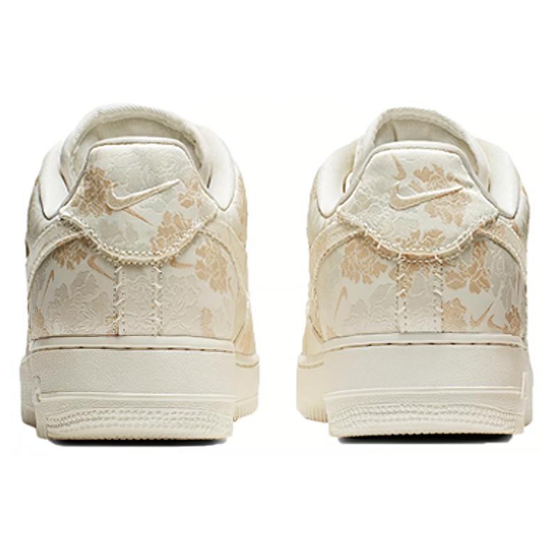 Nike Air Force 1 Low Satin Floral Pale Ivory Sneakers AT4144-100