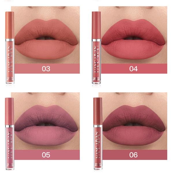 6Pcs/Set New Long Lasting Waterproof Lipstick Set Women Lips Makeup Cosmetic