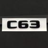 3d ABS Chrome Black Logo C63 Emblem Letters Sticker Nameplate Car Trunk Badge Decal For Mercedes Benz C63 AMG W205 Accessories