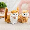 Creative Plush Cats with Sound Cute Stuffed Animals Doll Imitation Cat Plush Doll  Kids Gift