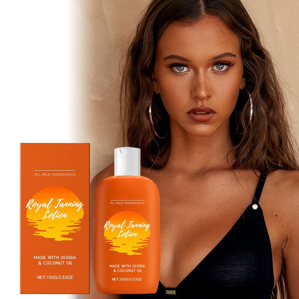 Гель для загара, интенсивный гель для загара, гель для загара для солярия, стойкий водостойкий для потрясающего загара для тела и лица 100 г