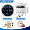 Digital 52mm 3 in 1 Water Temperature+Oil Pressure+Volt Gauge Sensors( Option) For Marine Boat Car Waterproof Gauge 12V24V