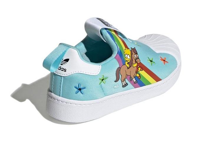 adidas Оригинальные SUPERSTAR 360 Устойчивые к истиранию Низкие Детские Скейтбордические Кроссовки Синие Дети Возраст 3 7 Лет GY9215