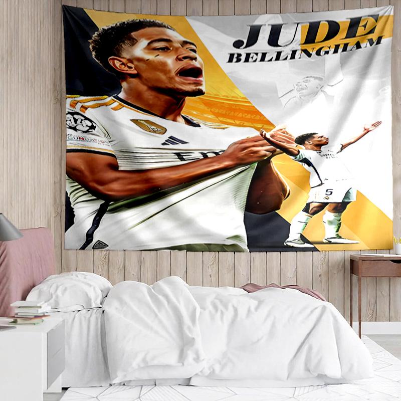 Jude Bellingham Tapestry for Bedroom Aesthetic Classroom Tapestries Wall Hanging for Living Room Dorm Office,Ideal Creative Gift