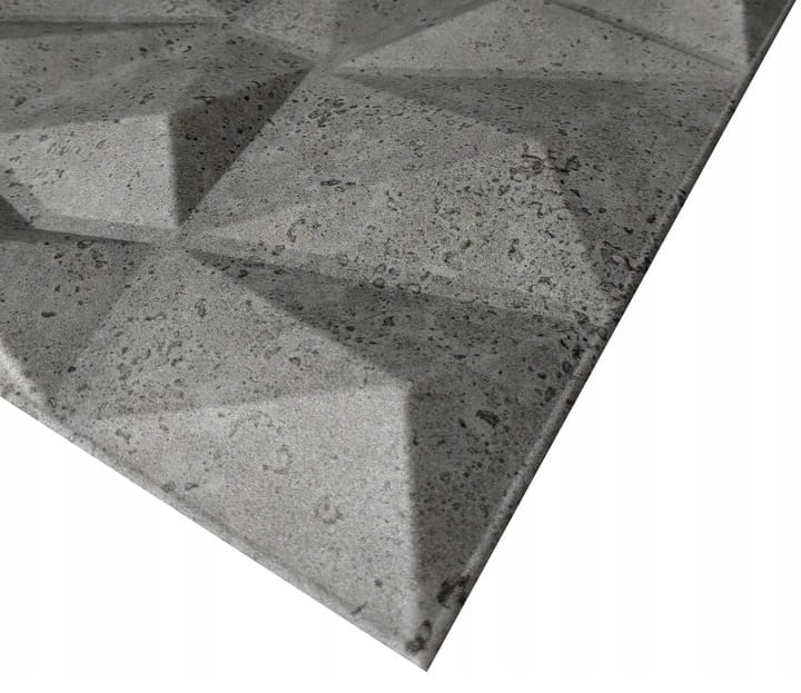 Decorative wall panels gray 50x50 cm, pack of 8