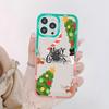 Рождественский коврик для мыши для iPhone 15 13 14 Pro Max XS XR 12 11 Pro 13 Mini Мягкая прозрачная задняя крышка