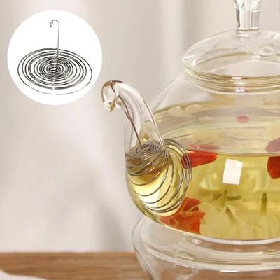 5 шт. Чайник из нержавеющей стали, пружинный чайник, насадка-ситечко, набор, портативный фильтр, сито для чайника, сменные аксессуары для чая