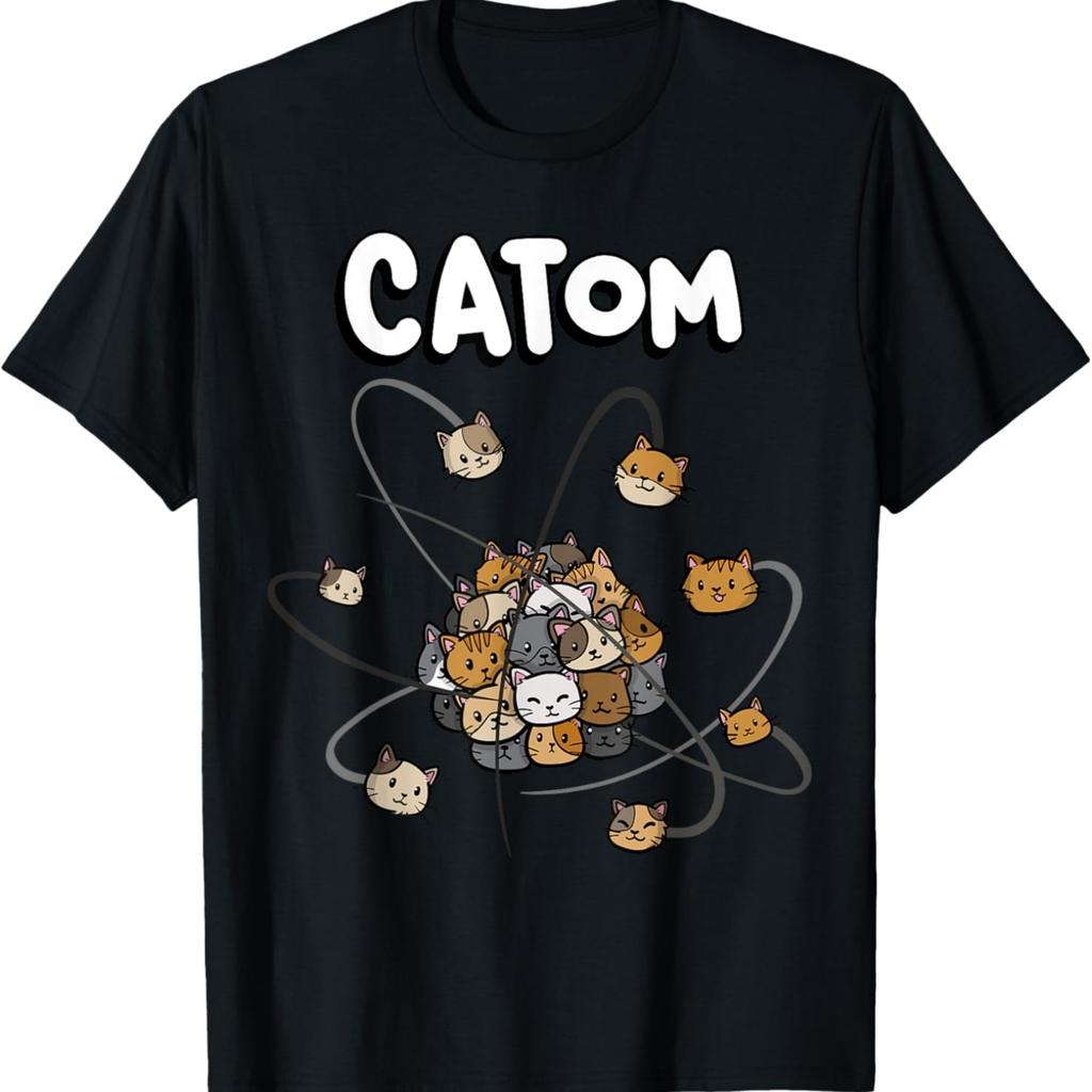 Catom Science Teacher Chemistry Lover Physics School Cat T-Shirt for Men Women Girls Kids