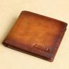 RFID Genuine Leather Wallets for Men Bifold Minimalist Leather Mens Wallet Multi Function ID Credit Card Holder with 2 ID Window