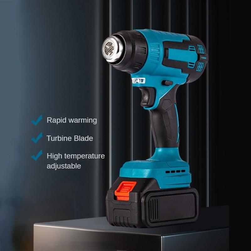 Wireless Portable Hot Air Gun Handheld Rechargeable Baking Gun Industrial Grade Film Coated Electric Heat Gun