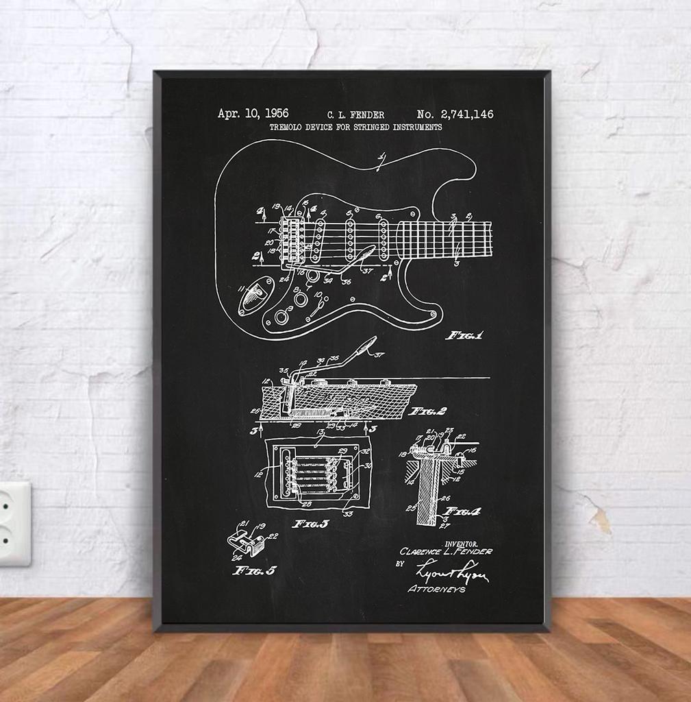 Ретро Простой Пианино Бар Кафе Музыка Фортепиано Линия Рок Доска Искусство Плакат Украшения Картина Core Холст HD Печать Без Рамки