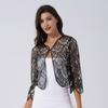 Women Lace Bolero Long Sleeve Hook-Eye Closure Shrug Cardigan Wedding Event Dress Accessories