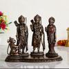 Polyresin Bronze Finish Sita Ram Laxman Hanuman God Idols Ram Darbar Statue for Living Room, Pooja Room, Home Decor