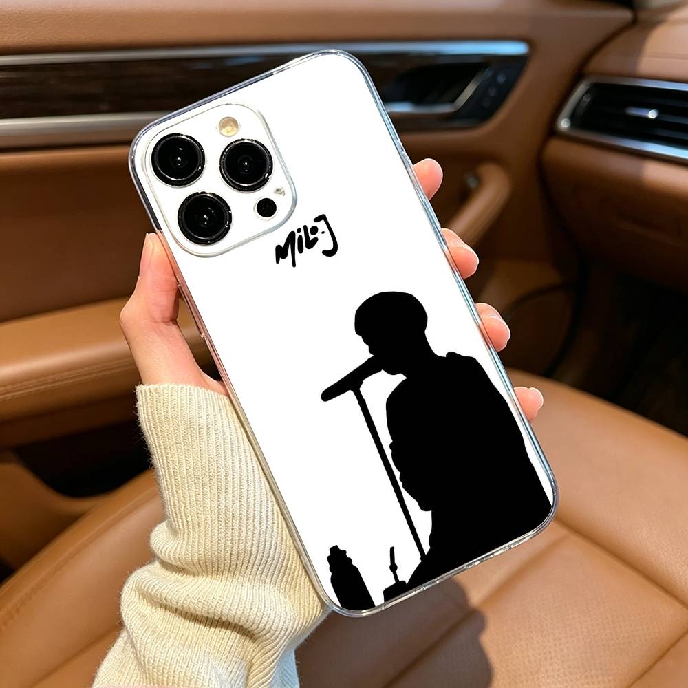 Singer M-Milo J Phone Case For iPhone17,16,15,14,13,12,11 ,Pro Max, Plus Soft Silicone Transparent Cover