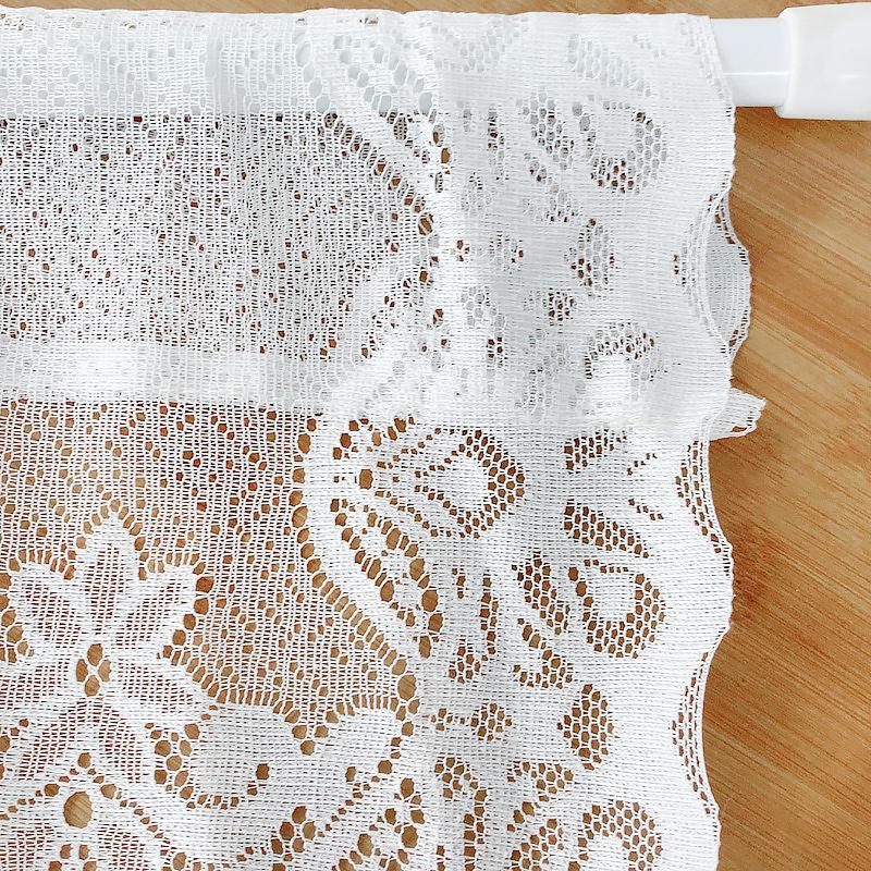 1Pc Pulling Curtain French Lace Fashion Insect Prevention Aesthetic Beauty Door Curtain Polyester Decorative Pattern