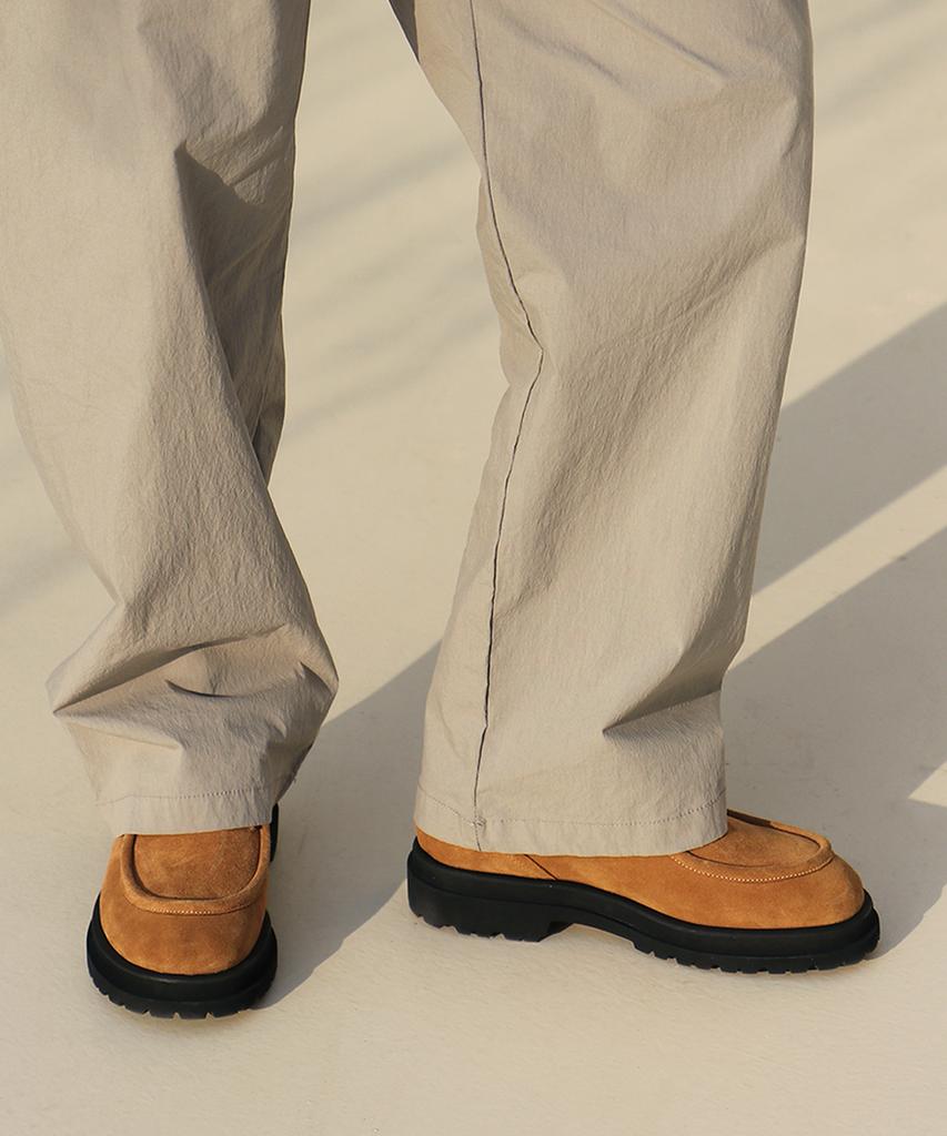 Like Some More Leuche 002 Derby Shoes [Camel]