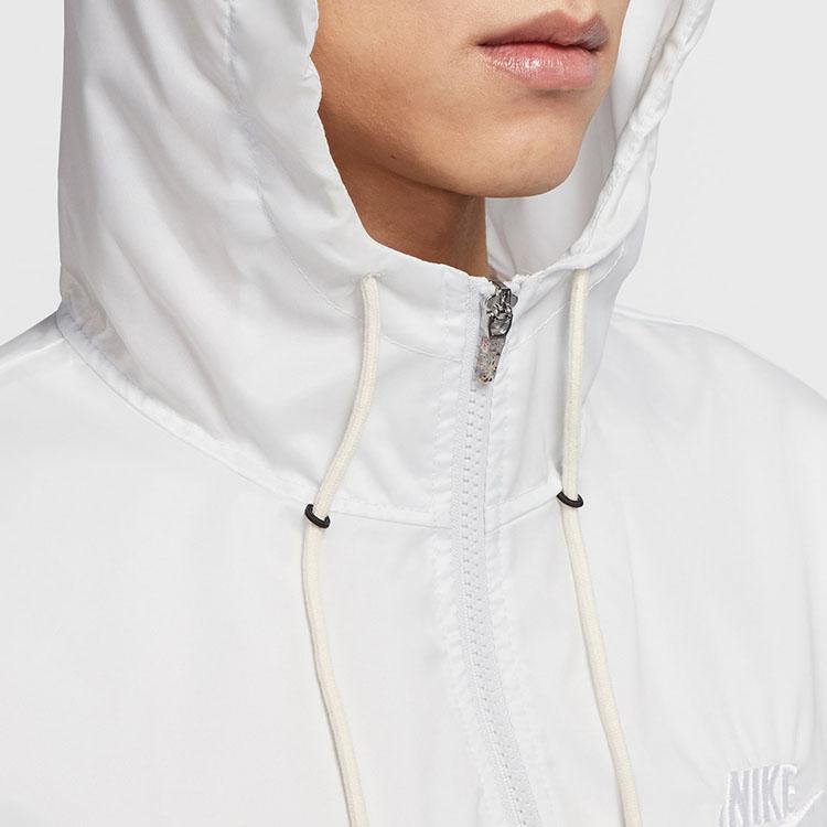 Nike Спортивная куртка Windrunner в стиле ретро, ​​мужская верхняя одежда, белая CU4514-028
