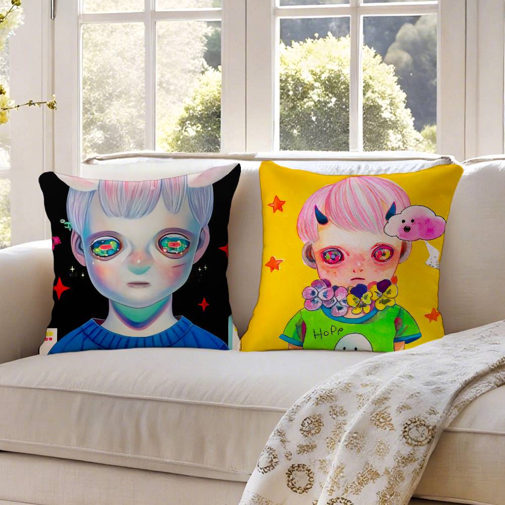H-Hikari Shimoda Иллюстрации Наволочка Защита от пылевых клещей Невидимая молния Диван-кровать