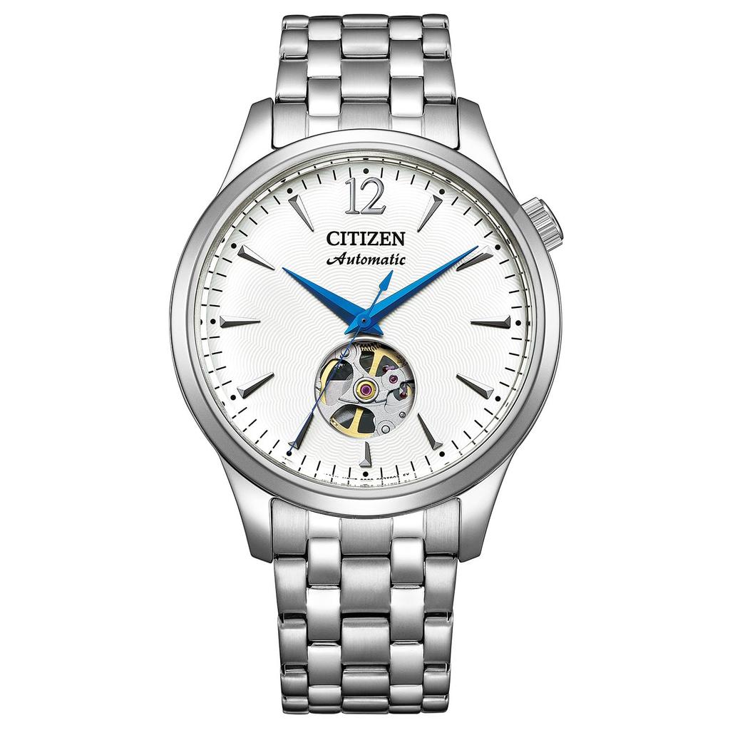 Watch Citizen Collection Mechanical Automatic Winding Mechanical Open Heart Back Waterproof White Silver [Citizen] See-Through NH9131-73A Men's