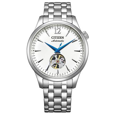 Часы Citizen Collection Механические с автоподзаводом Механические с открытой задней крышкой в виде сердца Водонепроницаемые Белые Серебристые [Citizen] Прозрачные NH9131-73A Мужские