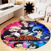 Custom Name My Hero Academia Printed Round Rug Carpet Chair Rug Area Rug Entryway Doormats,for Office Chair Living Room Bedroom Kitchen Room.