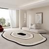 Ковер в гостиную большого размера, прикроватный коврик неправильной формы, черно-белый, в стиле минимализма, для украшения дома, ковер Alfombra
