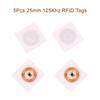 5Pcs 25Mm 125Khz Rfid Tags Tk4100 Writable Stickers Proximity Cards Rewritable Adhesive Label For Rfid Copier Id Card