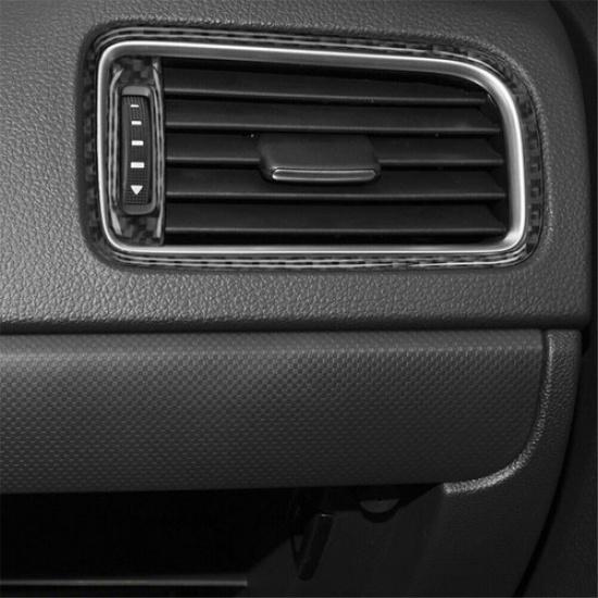 2 шт. Накладка на вентиляционное отверстие со стороны пассажира из углеродного волокна для седана Volkswagen Jetta