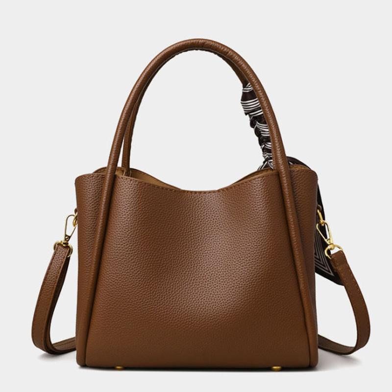 Сумки-ведра из ПУ кожи через плечо, кроссбоди, черные, с ощущением роскоши, большой вместимости, для поездок на работу, модная универсальная сумочка для женщин KTY